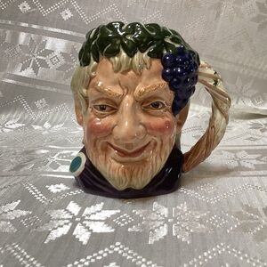 Royal Dolton Mug  Bacchus Vintage, Hand Painted, Realistic, 1958 Vintage